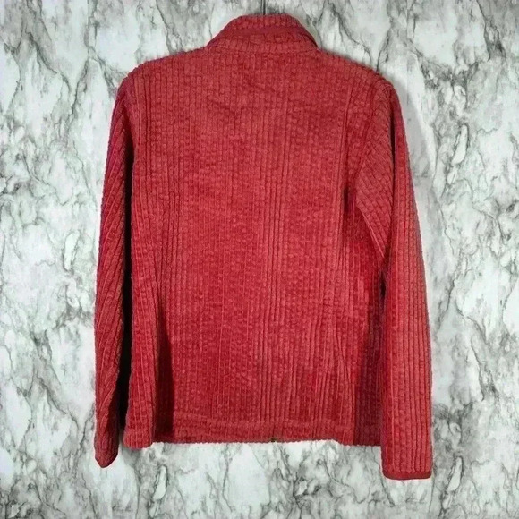 Woolrich Corduroy Shacket Womens Small Ruby Red Full Zip Jacket - Picture 4 of 6